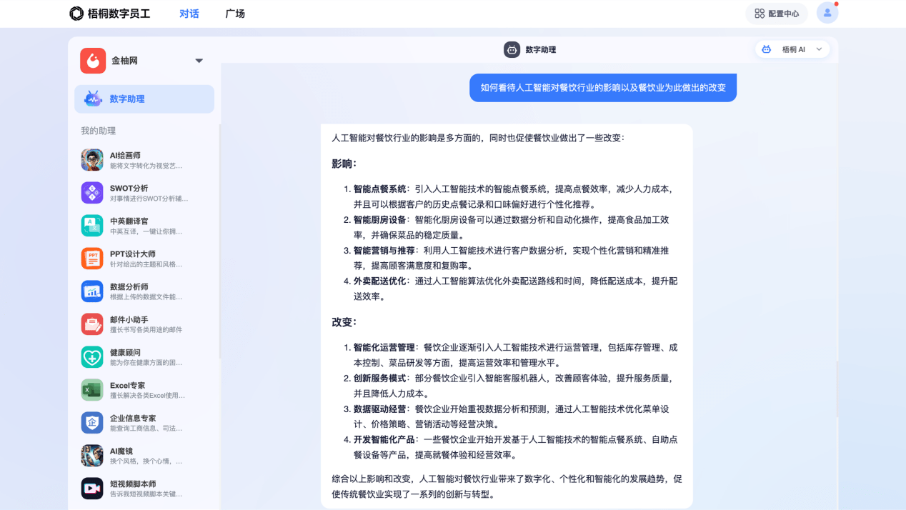 提升客户服务效率,金柚网「梧桐数字员工」AI智能客服促增长、降成本
