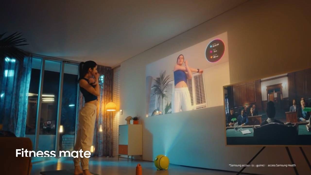 你的私人家庭伴侣,三星再次展示家用投影机器人 Ballie