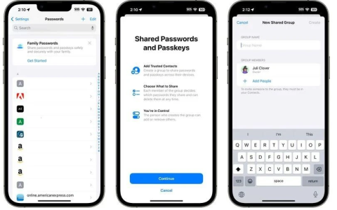 如何使用 iOS 17 的 iCloud 钥匙串分享密码给好友？