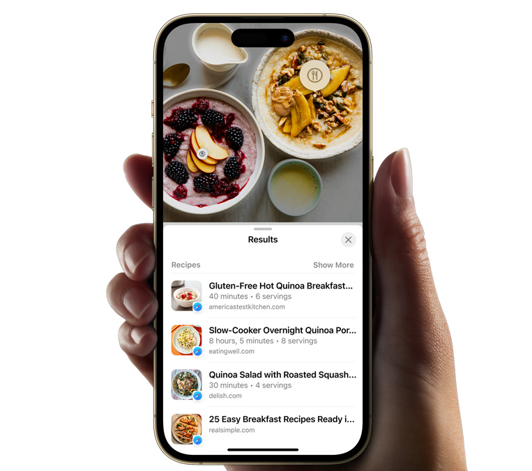 iOS 17的新细节改进值得关注:离线地图的实用性提升,以及了解菜谱的图像搜索功能