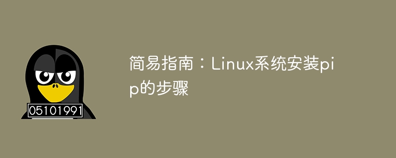 简易指南:linux系统安装pip的步骤