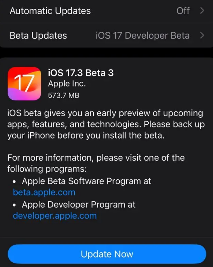 iOS17.3beta3更新体验怎么样?