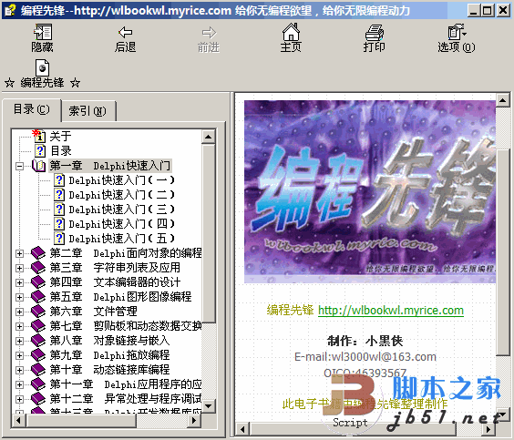 delphi经典编程入门 chm版