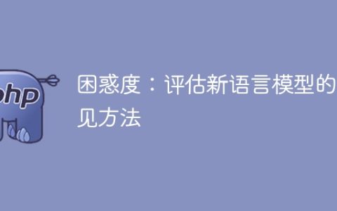 常用方法：衡量新语言模型的困惑度