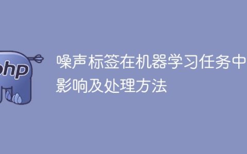 处理机器学习任务中噪声标签的影响和方法