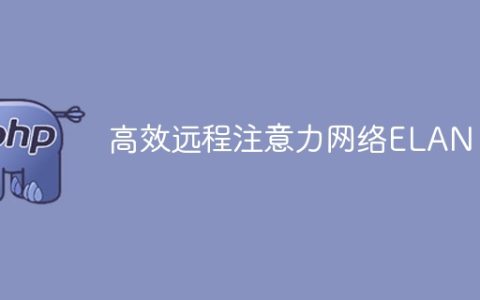 ELAN: 提升远程注意力的高效网络