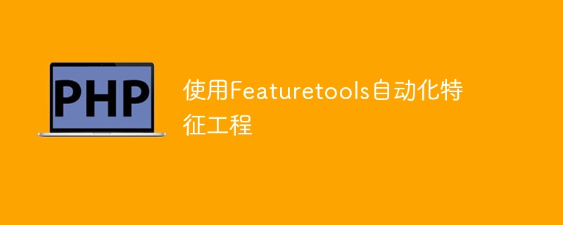 利用Featuretools实现自动特征工程