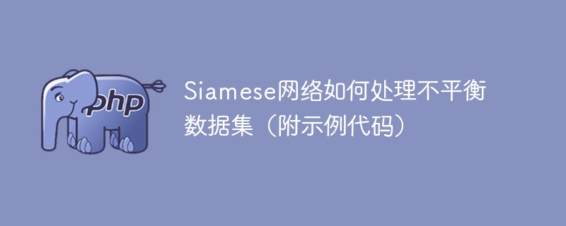 siamese网络如何处理不平衡数据集(附示例代码)