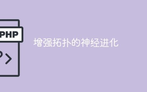 优化神经拓扑的进化策略