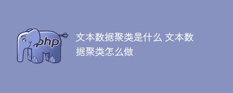 理解和实施文本数据聚类