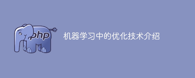 机器学习中的优化技术介绍