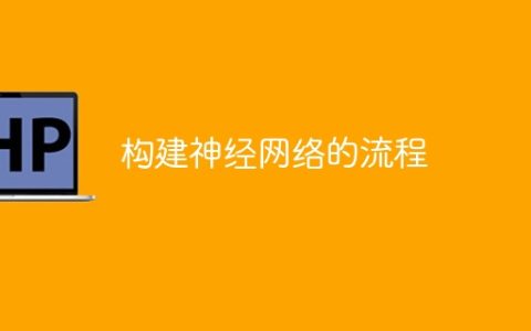 建立神经网络的步骤