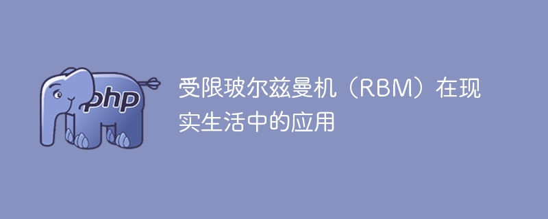 受限玻尔兹曼机(rbm)在现实生活中的应用