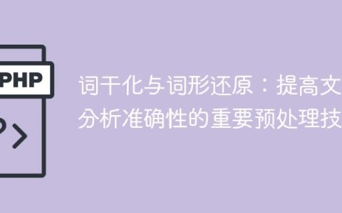 词干化和词形还原：提高文本分析精确度的关键预处理技术