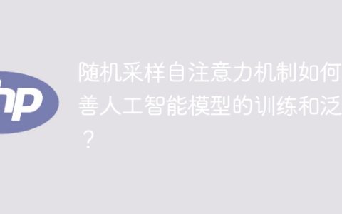自注意力机制如何使用随机采样来提升人工智能模型的训练和泛化能力？