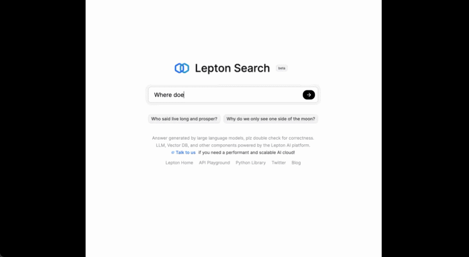 500行代码构建对话搜索引擎,贾扬清被内涵的Lepton Search真开源了