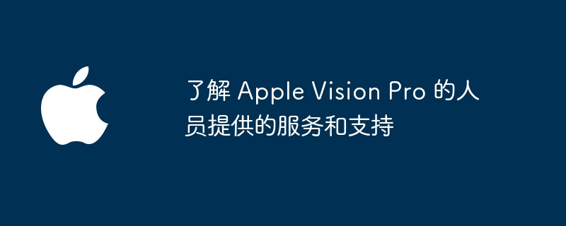 了解 apple vision pro 的人员提供的服务和支持