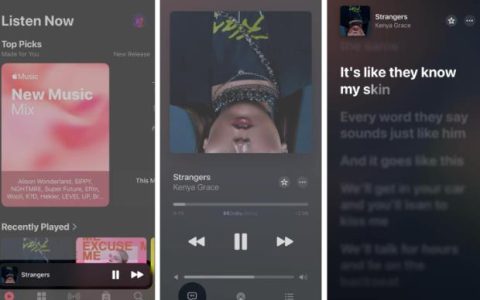 如何在iPhone和iPad上的AppleMusic中全屏查看歌词