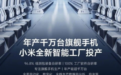 雷军宣布：小米昌平智能工厂正式投产，工艺创新再获突破