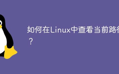 如何在Linux中查看当前路径？