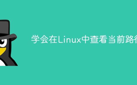 学会在Linux中查看当前路径