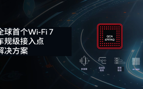 高通推出首款车规级Wi-Fi 7接入点解决方案：QCA6797AQ重磅亮相