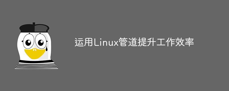 运用linux管道提升工作效率