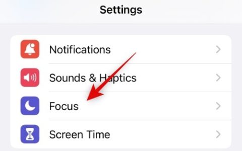如何在iPhone上共享焦点状态