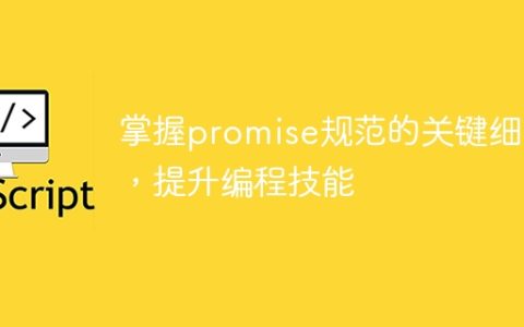掌握promise规范的关键细节，提升编程技能