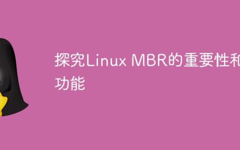 深入探讨Linux MBR的关键功能和重要性