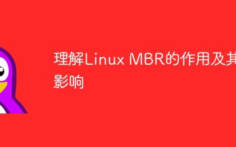 了解Linux主引导记录（MBR）的功能和影响