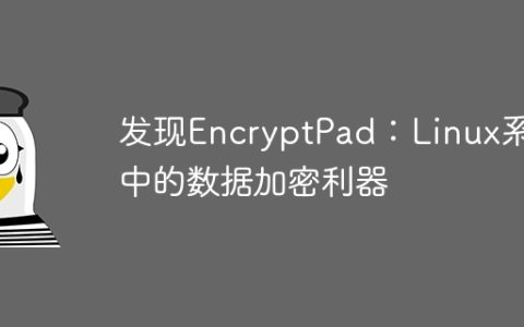 揭示EncryptPad：保护Linux系统中数据的加密工具