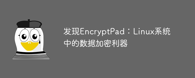 发现encryptpad:linux系统中的数据加密利器
