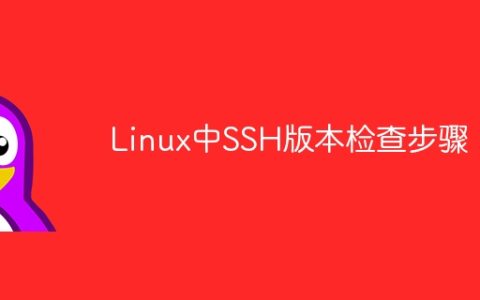 检查Linux上SSH的版本的步骤