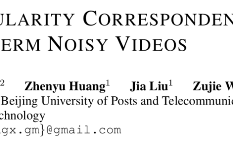 ICLR 2024 Oral：长视频中噪声关联学习，单卡训练仅需1天