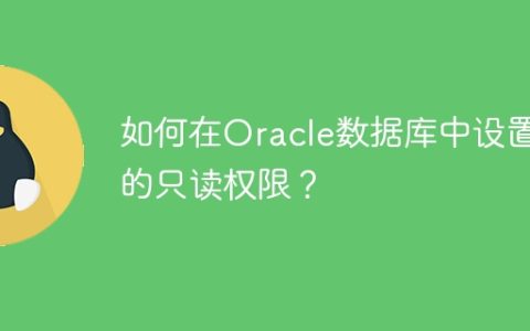如何在Oracle数据库中设置表的只读权限？