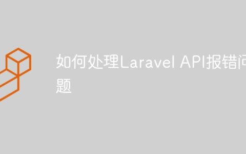 如何处理Laravel API报错问题