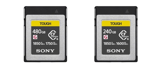 索尼推出新款TOUGH三防CFexpress存储卡,480GB版售价6999元起