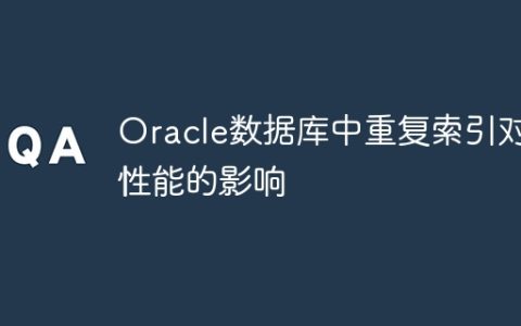 Oracle数据库中重复索引对性能的影响