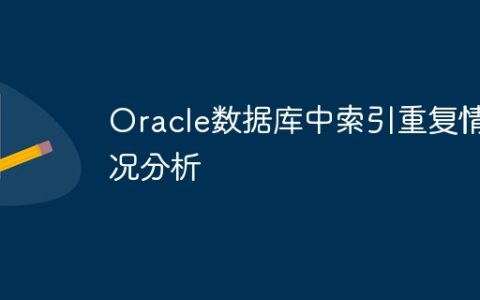 Oracle数据库中索引重复情况分析