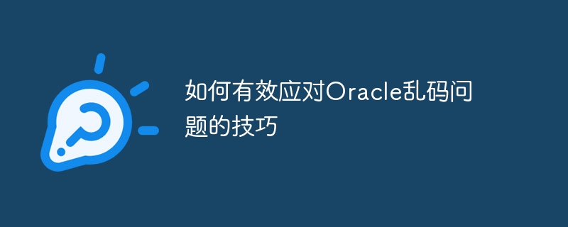 如何有效应对oracle乱码问题的技巧