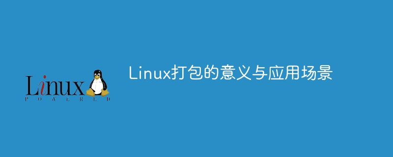 linux打包的意义与应用场景