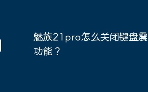 魅族21pro怎么关闭键盘震动功能？