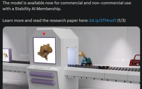 Stable Video 3D震撼登场：单图生成无死角3D视频、模型权重开放