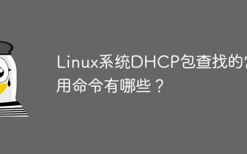 Linux系统DHCP包查找的常用命令有哪些？