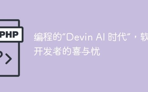 编程的“Devin AI 时代”，软件开发者的喜与忧
