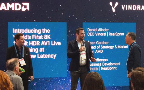 AMD 联合 Vindral 推出全球首个超低延迟 8K 10bit HDR 直播演示