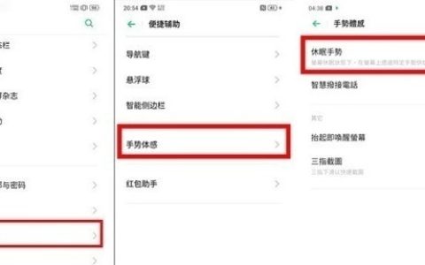 OPPO Ace2黑屏手势设置方法