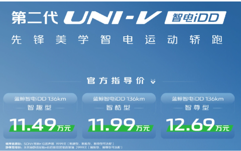 插混先锋，价格亲民！第二代长安UNI-V智电iDD正式上市