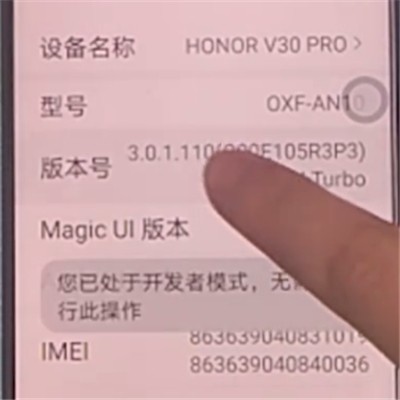 荣耀30s中打开开发者模式的方法教程.